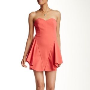 Halston Heritage Cream Sweetheart Cocktail Dress Size 6